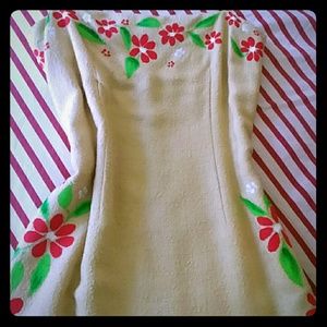 "Moschino" Hand Painted, Subtlety Sequined Dress